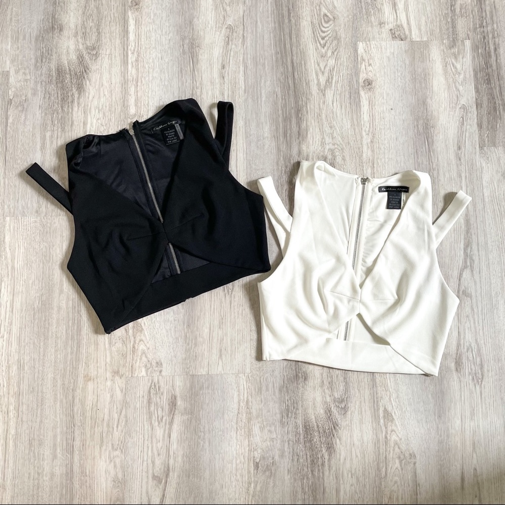 Brand New White Cut Out Crop Top